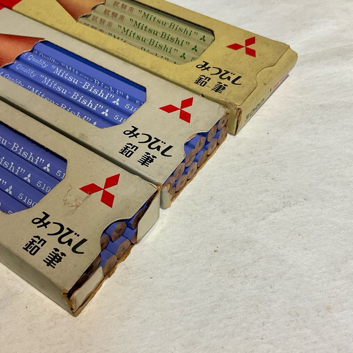 三菱 ボテ箱 昭和レトロ みつびし 鉛筆 当時物 企業物 A