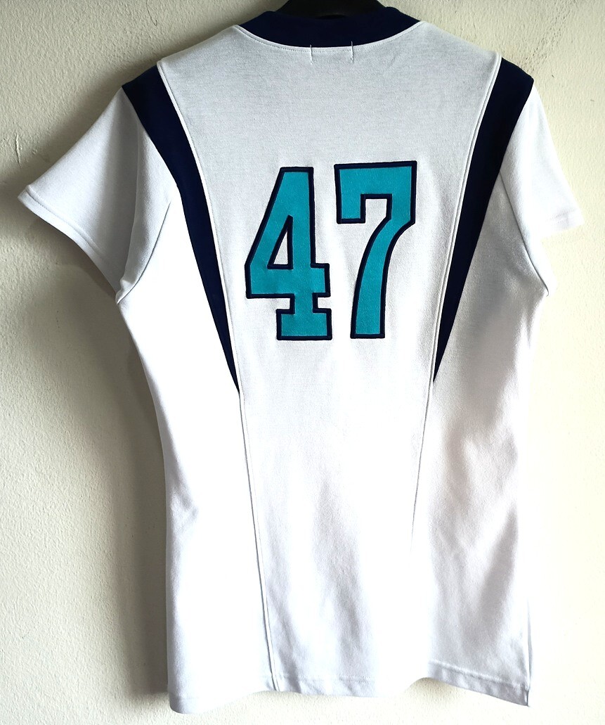 国士舘大学 バレーボール ユニホーム 44番 ネイビー アシックス 国士舘