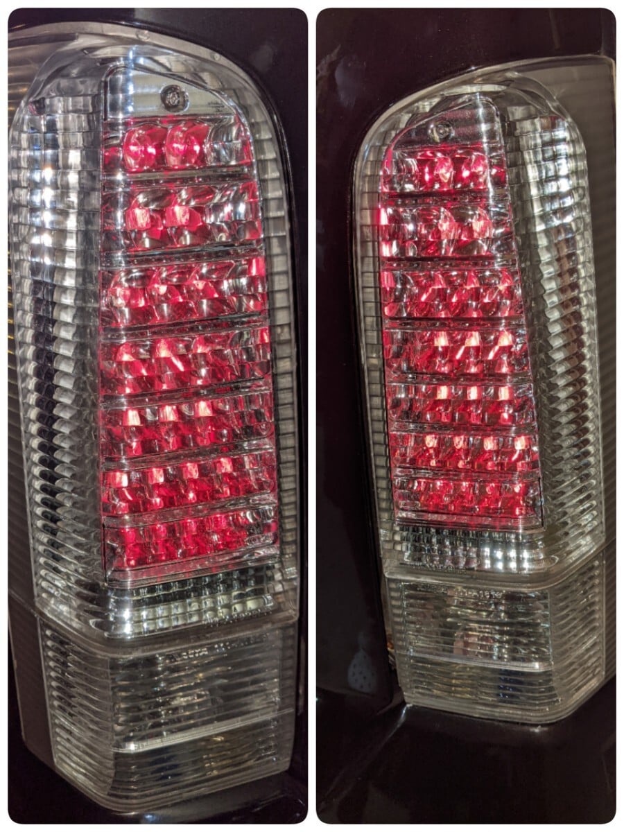 トヨタSCP10ヴィッツ用XACTAクリアテールランプ(XACTA 211-52545)左右セット中古品 10系ヴィッツ VITZ ビッツLEDテールランプ（レッドクリアータイプ）NCP10 SCP10 RS 13系クリスタルアイ |  クリスタルアイ店