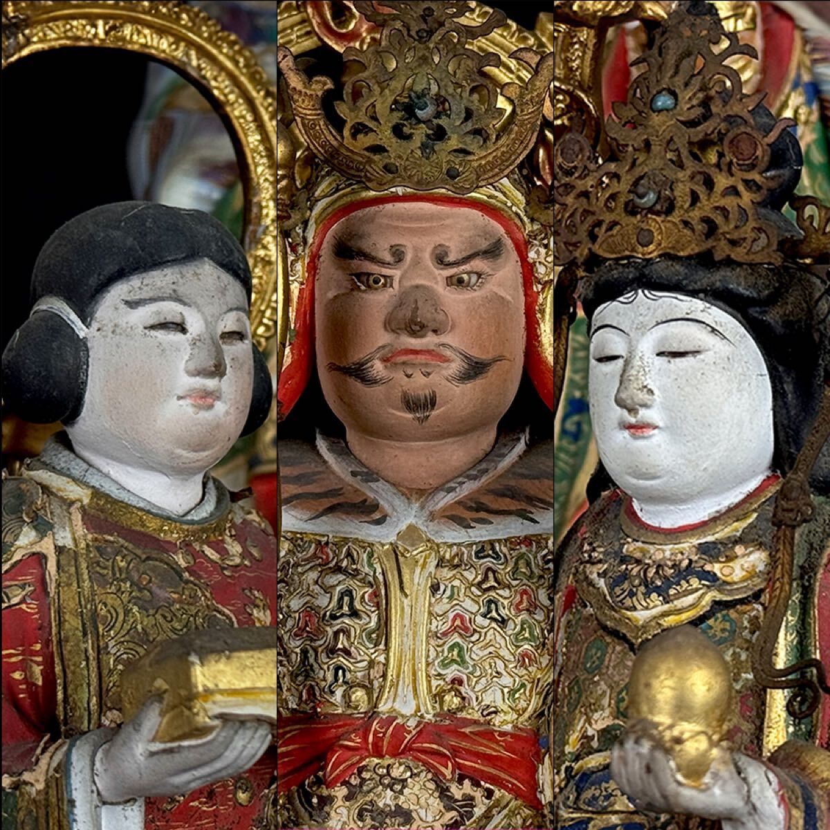 武道家の彫刻 置物