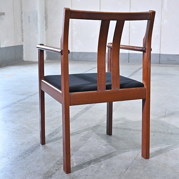 傷や汚れあり】北欧ビンテージ チーク材 アームチェア A リビング