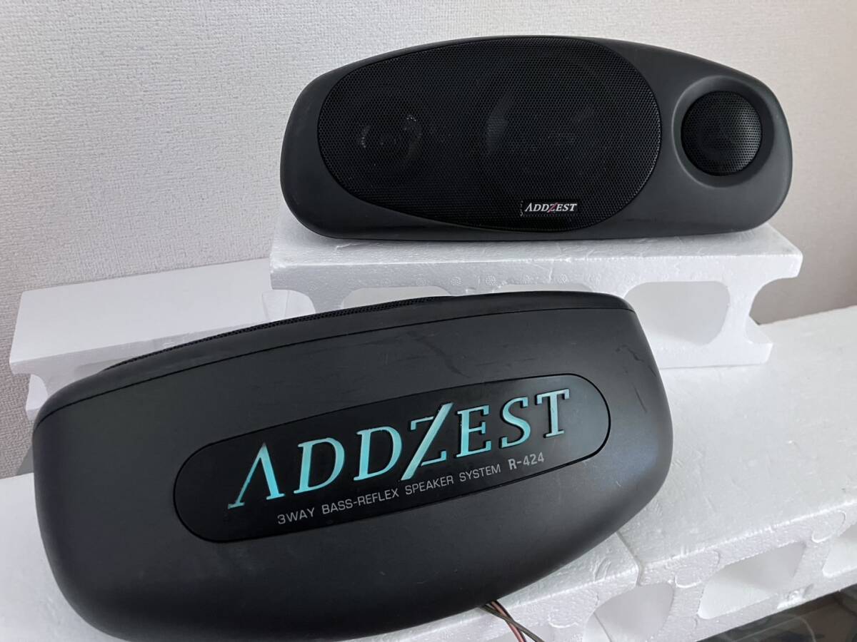 【希少】ADDZEST F-555 【美品】【旧車】 アゼスト F-555 置き型 スピーカー イルミネーション 旧車 当時物 LED