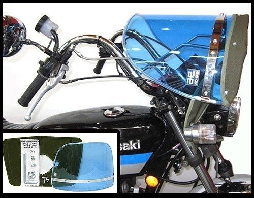 新品】【送料800円】バイク用品 Z-FATHER 旭風防 クリア(緑布タレ