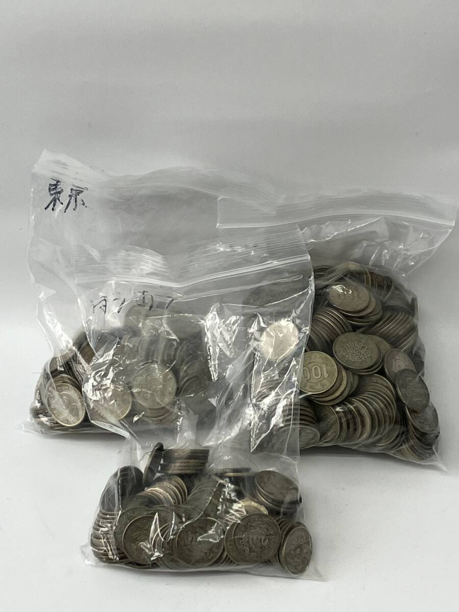 【617枚】100円銀貨 大量まとめ 東京オリンピック168枚 / 稲穂353枚 / 鳳凰96枚 硬貨 昭和 古銭の1番目の画像