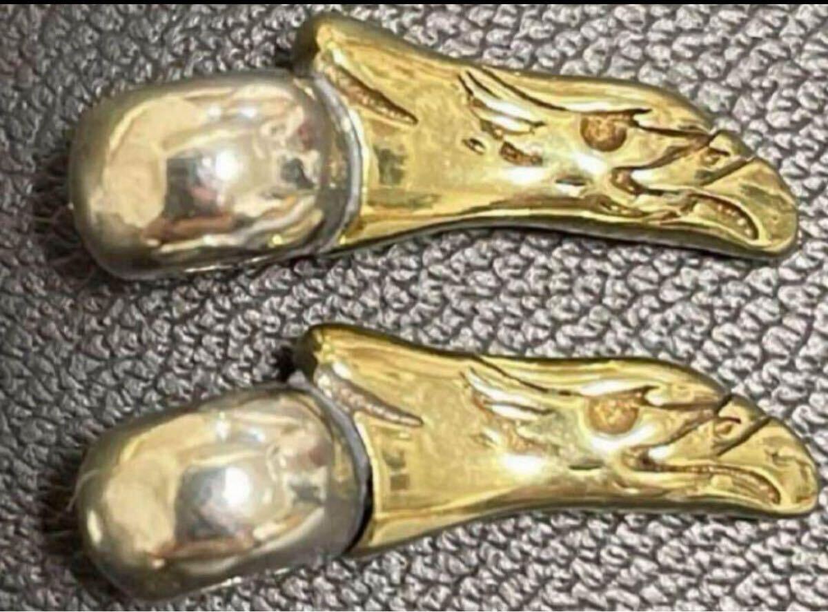 goro's【大イーグル&フェザー OLD赤ビーズ組み】先金特大 全金 画像