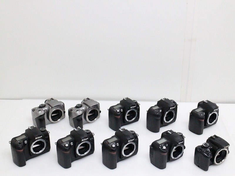 ●○Nikon D70s/D100/Canon EOS Kiss Digital X 他 ニコン キャノン デジタル一眼レフカメラ 10台セット○●031602380J○●の1番目の画像
