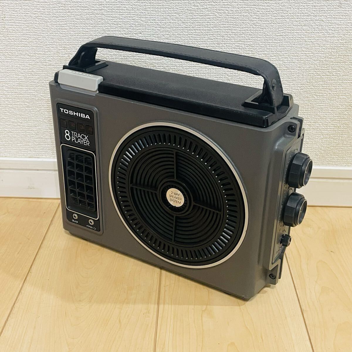 クリーニング済 動作未確認 現状品 希少 昭和レトロ 当時物 TOSHIBA 東芝 8トラックプレーヤー ET-8 本体のみ カラオケ ヒットパレード 歌の1番目の画像