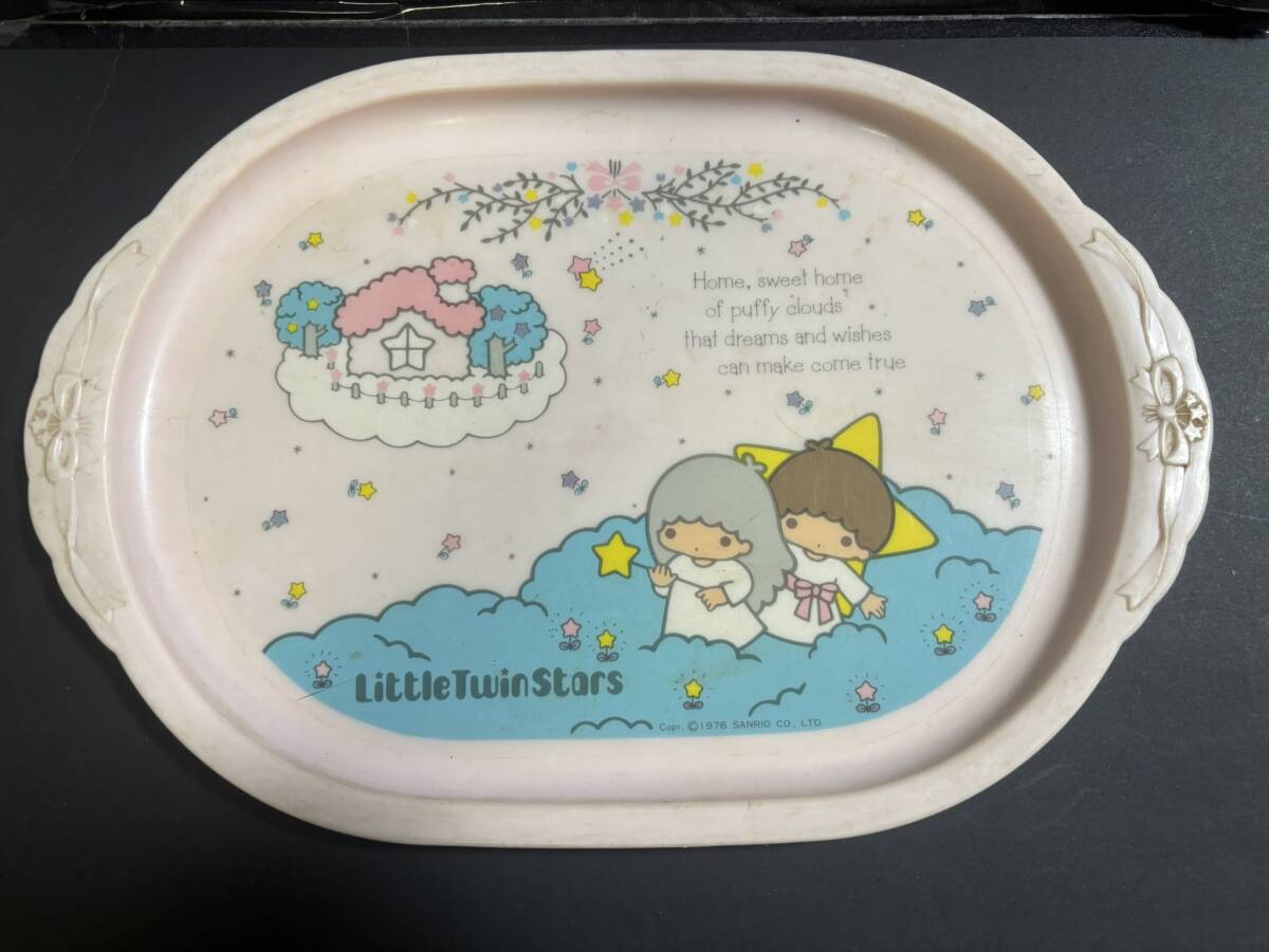 □ サンリオ キキララ 缶ペンケース カンペン レトロ リトルツイン