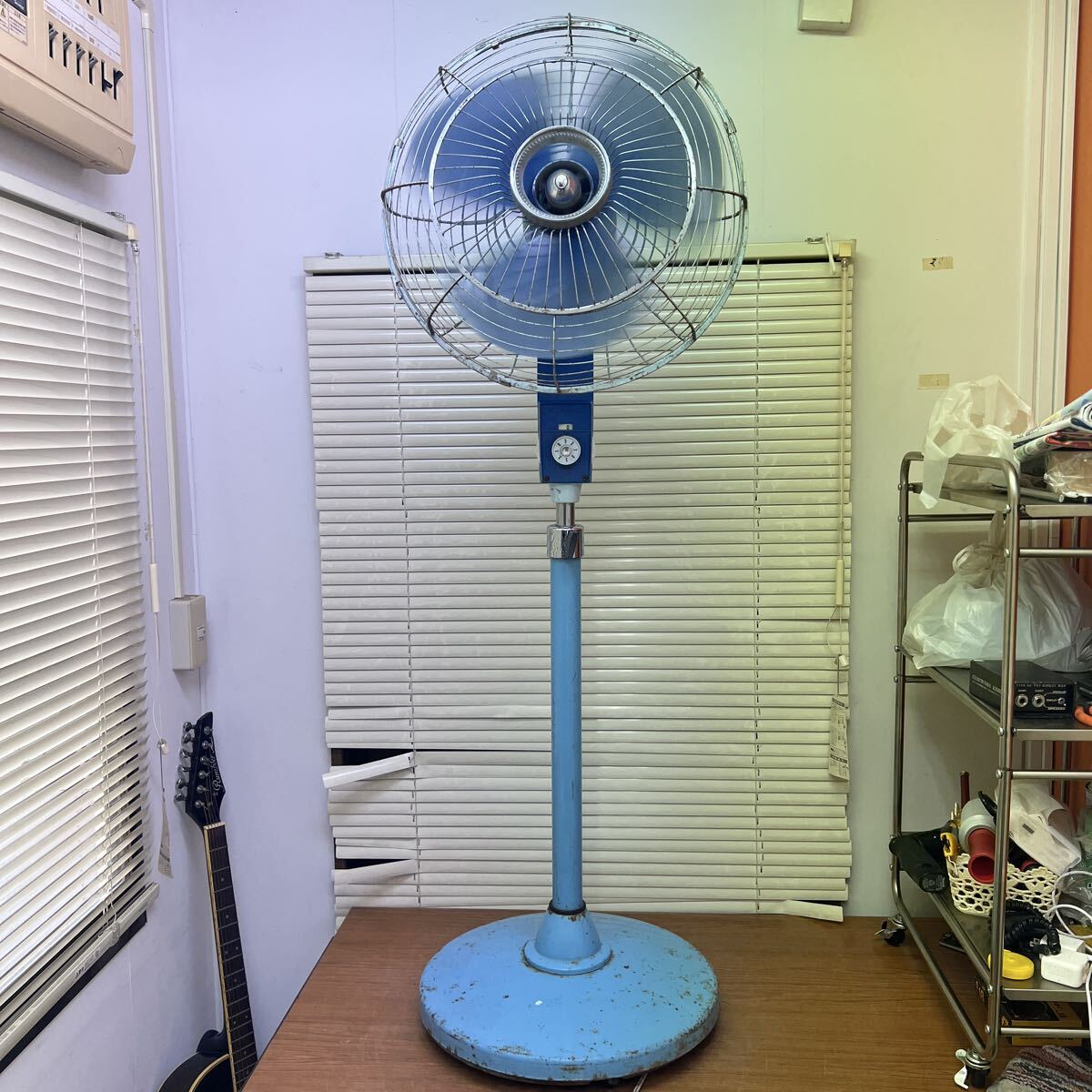 傷や汚れあり】HITACHI 612-BB 20cm 3枚羽根 養蚕用 扇風機 動作OK