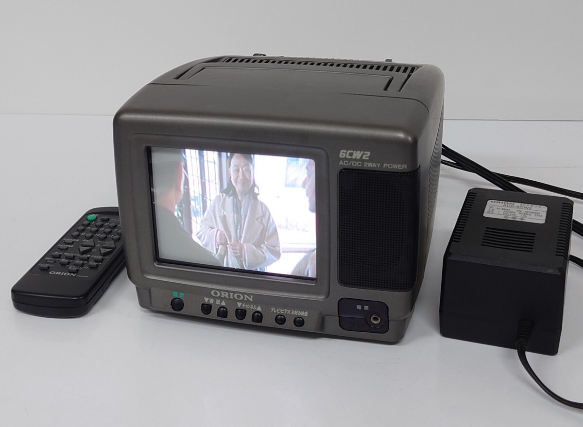 中古】ORION オリオン 6型 2電源カラーテレビ 小型テレビ 6AD5