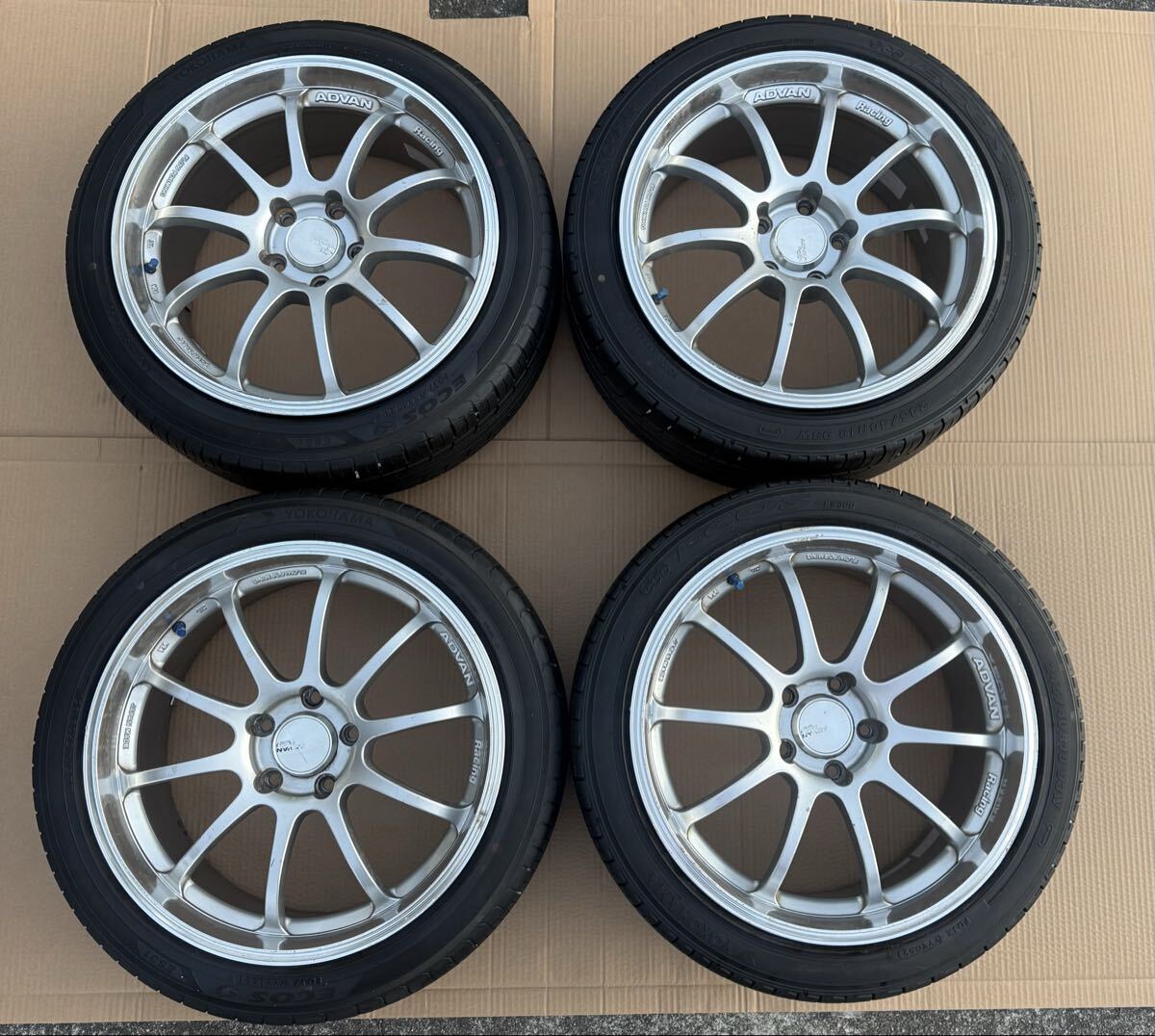 R34 BNR34 GT-R 純正 ホイール 18インチ 9j +30 タイヤ付き シルビア 
