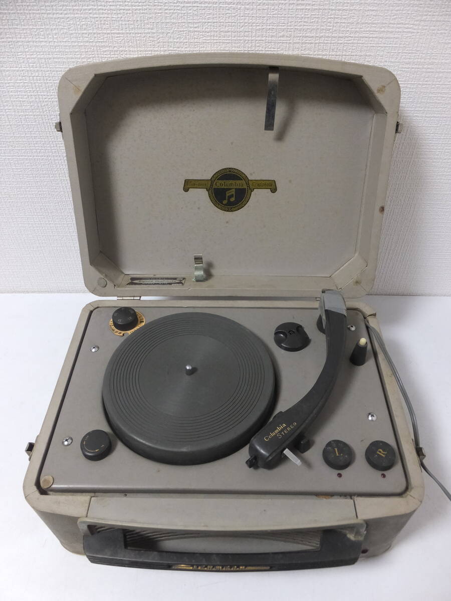 レコードプレーヤー コロンビア Columbia スピーカーシステム アンプ 昭和レトロ ジャンク品 COLUMBIA レコードプレイヤー スピーカー レトロ - メルカリ
