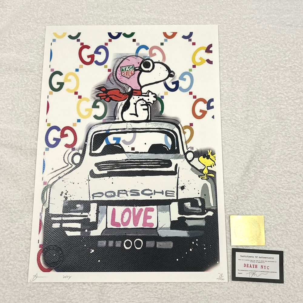 未使用】DEATH NYC 世界限定100枚 アートポスター 奈良美智 YOSHITOMO