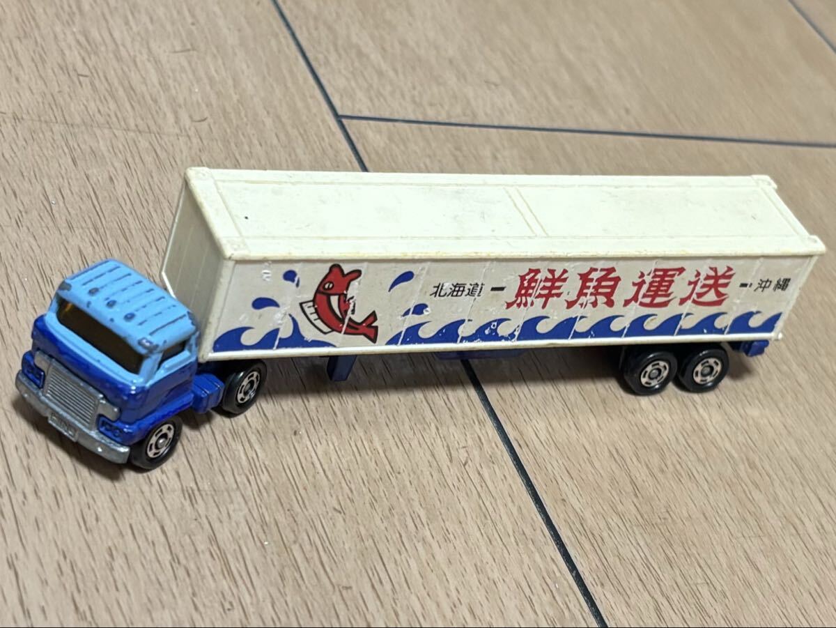 中古】☆ロングトミカ L5-1(日本製) ”鮮魚運送”日野セミトレーラ 海上