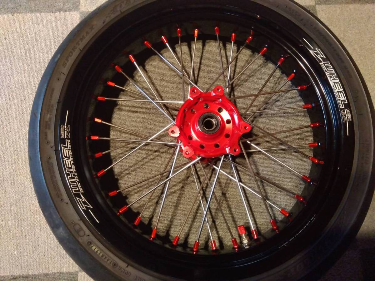 DT230ランツァ TT250R DID17インチモタードホイールキット 極上美品の