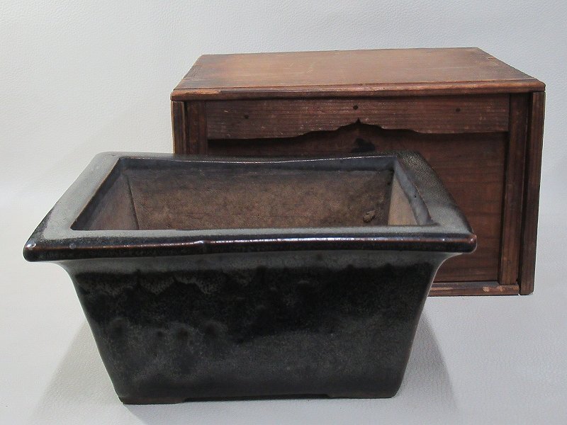 大塩正人作 赤膚焼 茶入 仕覆付 濃茶器 茶道具 共箱V1133 SAG】大塩正人 赤膚焼 茶入 共箱 仕覆(島出屋裂) 栞 本物保証 大塩正人
