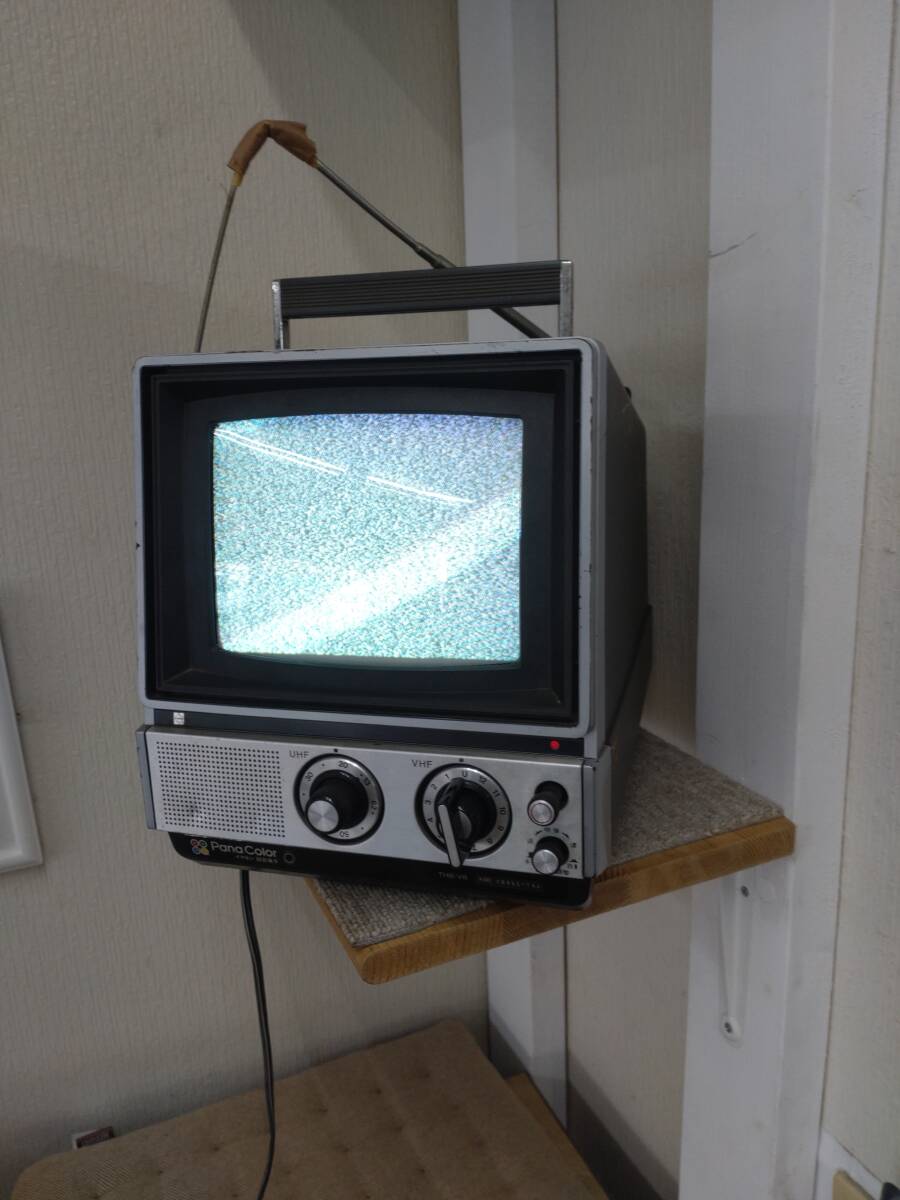 テレビ台　ナショナル　パナカラー　昭和レトロ 中古】□47 ナショナルカラーテレビ Pana Color/パナカラー TH-8500F