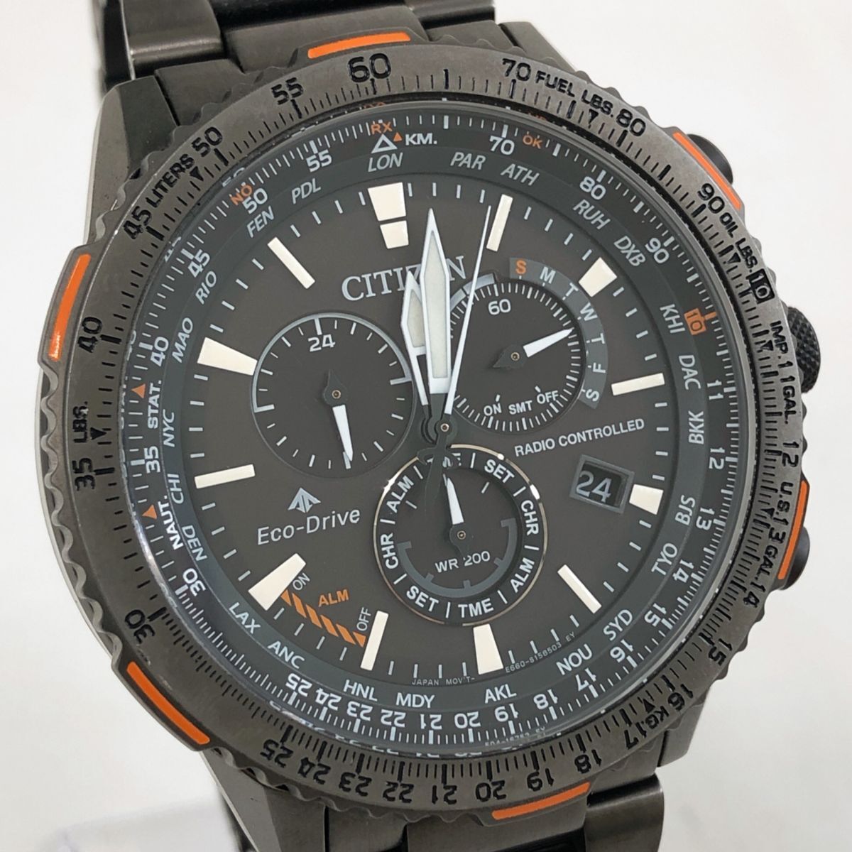 1円 【CITIZEN】 シチズン Eco-Drive エコドライブ ソーラー クロノ
