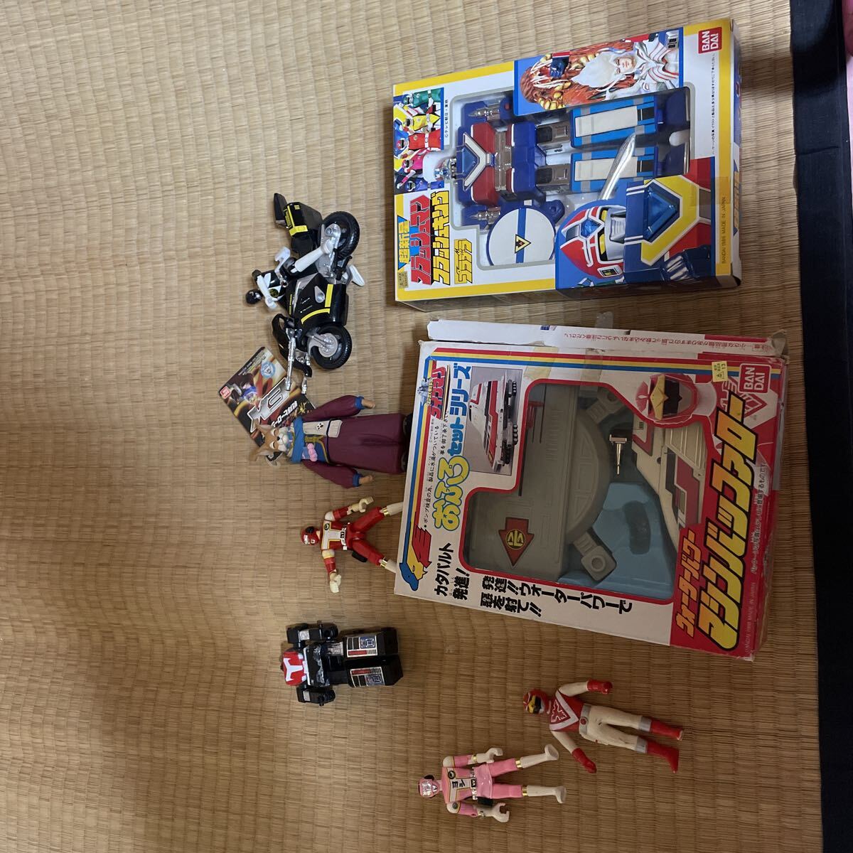 1円 当時物 バンダイ 5体まとめて フラッシュマン 超獣戦隊 ソフビ