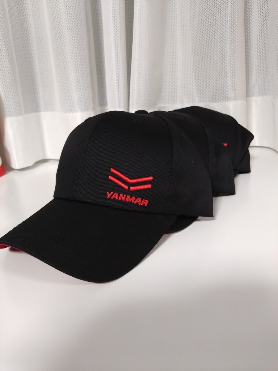 新品】非売品☆広告ロゴ 企業もの 農業 キャップ 帽子 青黒4点まとめて