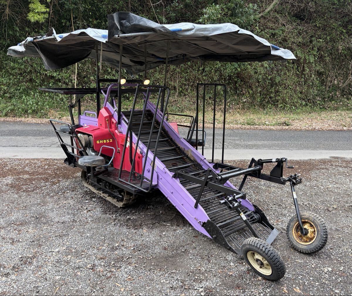 中古】ニプロ自走式じゃがいもさつまいも収穫機ポテカルゴGH651の