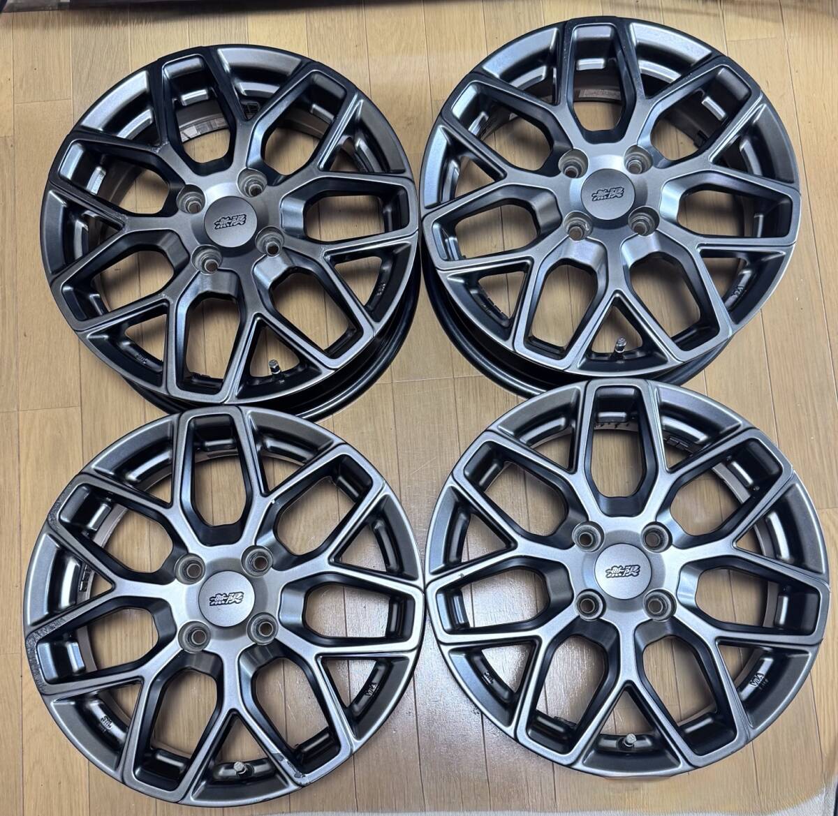 無限 MUGEN アルミホイール RNR 2本 サイズ_15×6.5JJ 4穴 PCD100 