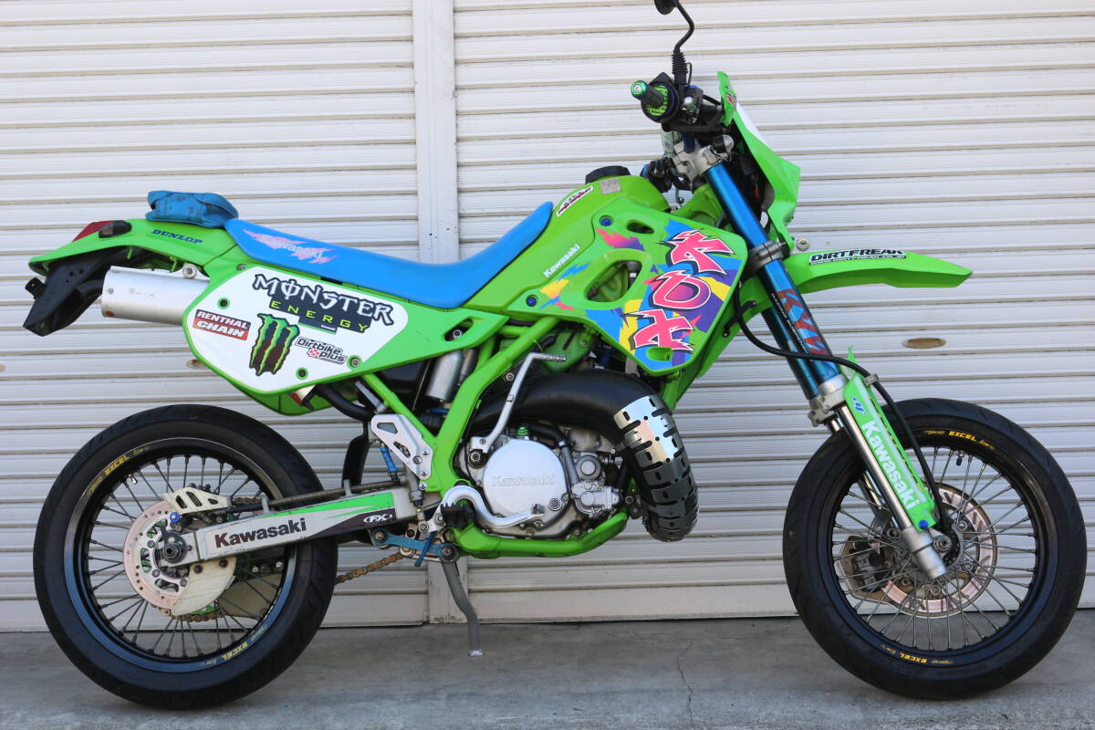 中古】KAWASAKI KSR110(KL110A)改武川138cc カスタム ブラック 神奈川