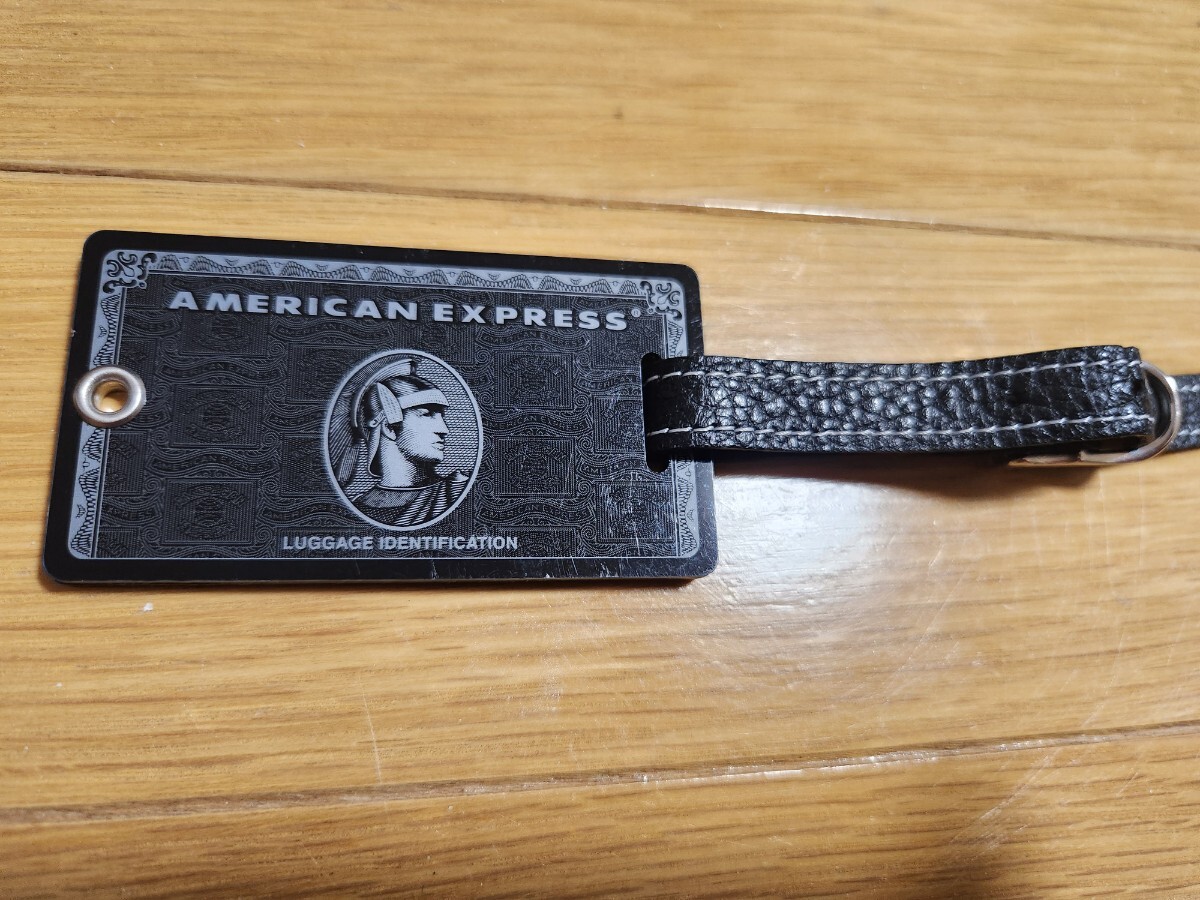 未使用 アメックス　センチュリオン　ブラックカード ラゲッジタグ　ネームタグ 非売品】新品未使用 レア品 AMEX ブラックカード センチュリオン会員