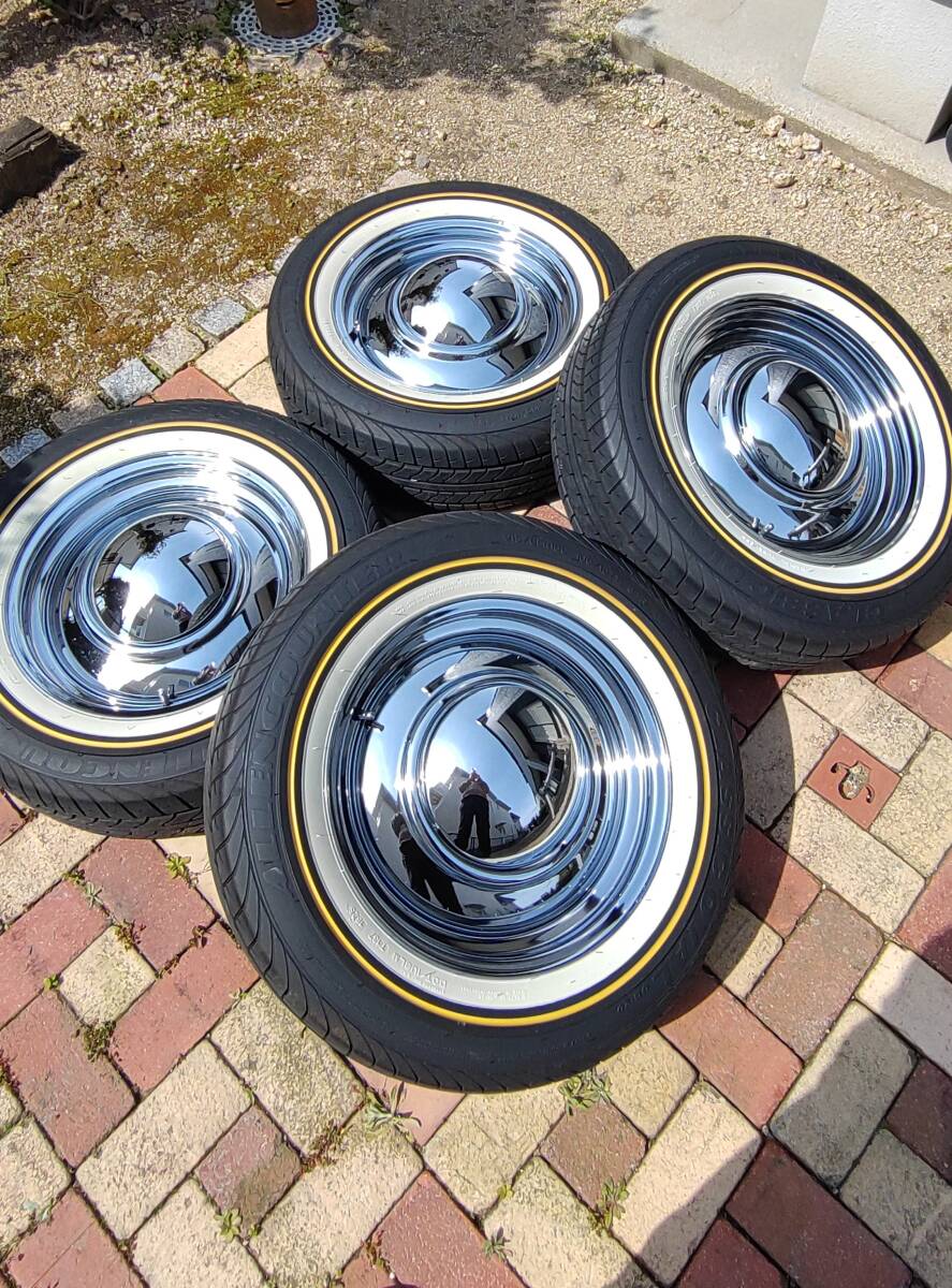 中古】【Y】デイトナ スチール クローム 15x 7J+19 114.3-5H 205