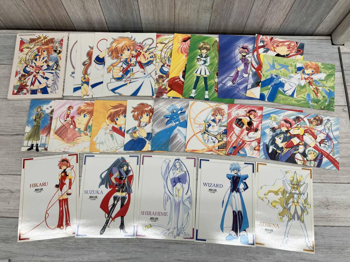 100円スタート【エンジェリックレイヤー】ポストカード6枚セット CLAMP