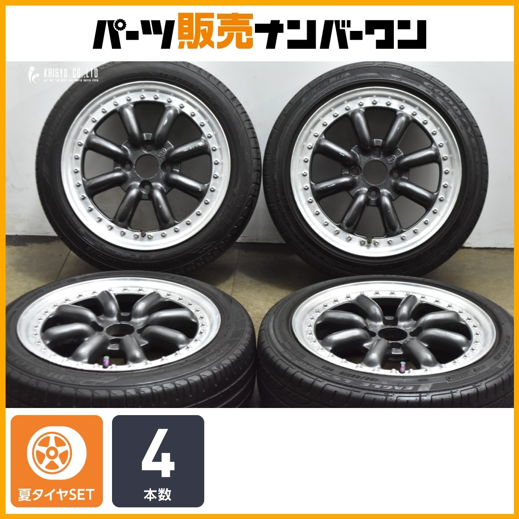 最終値下げ　ブラックレーシング　14インチ ブラックレーシング BR 14インチ PCD 100 6J +40 165/55R14 新品タイヤ