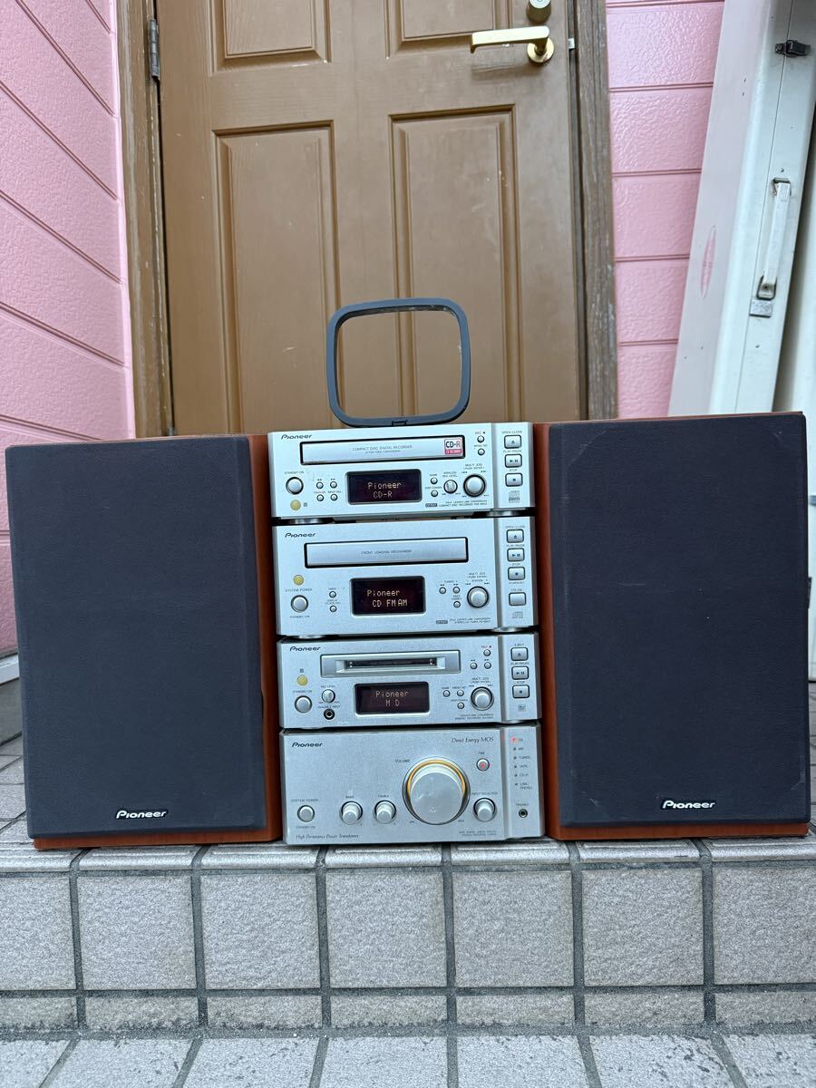 □J/865☆パイオニア Pioneer☆CD/カセット システムコンポセット☆SP