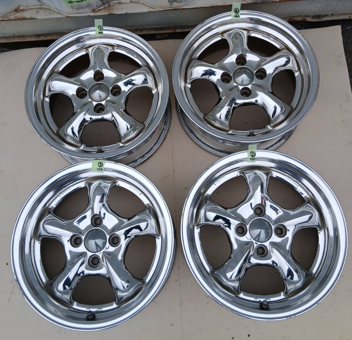 即決】WORK GOOCARS グッカーズ 17-7J+35 4穴 PCD100 165/40R17 4本