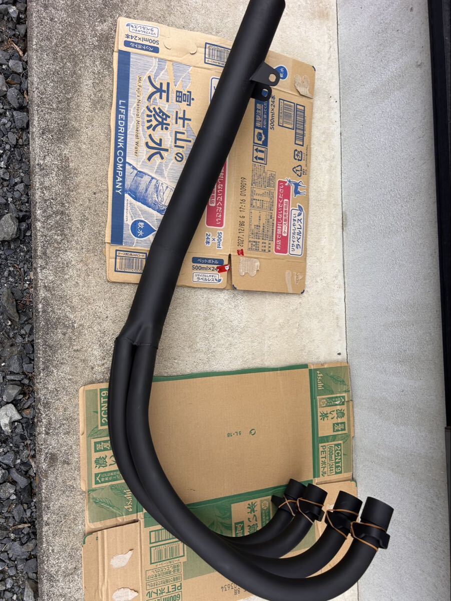 中古】Z400FX MRS手曲げ ショート管 60パイ 集合管 モリワキ ヨシムラ