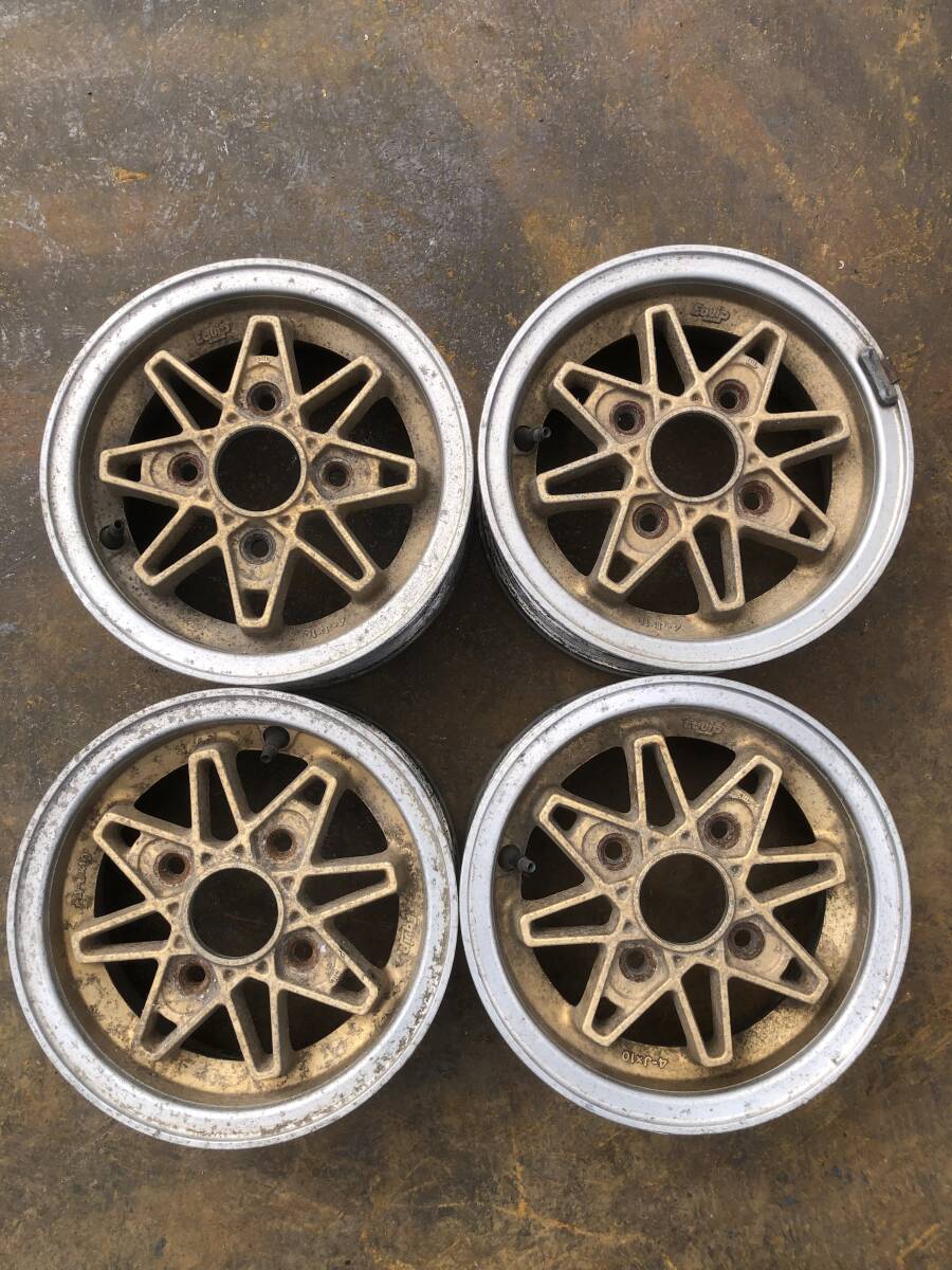希少!PCD110 Work エクイップ 10インチ 4j/+35 ハブ約74㎜ 4本セット 