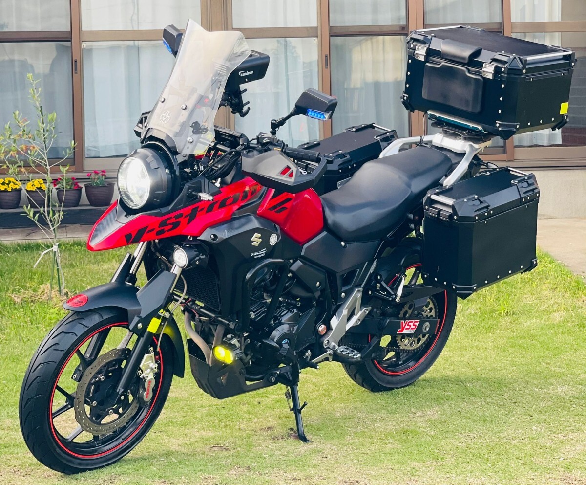 中古】スズキ V－ストローム250 純正フルパニア 自賠保険付 [LC6DS
