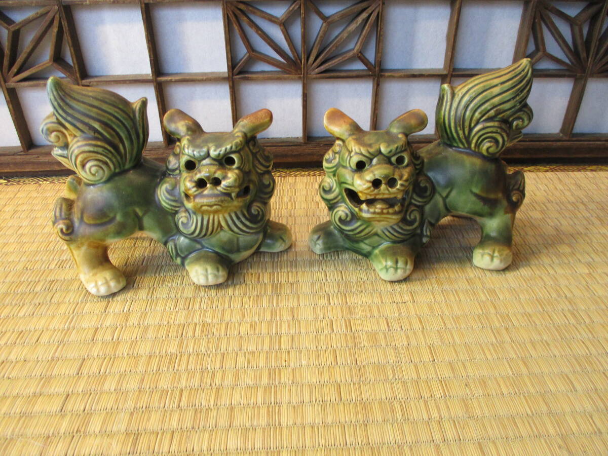 シーサー 沖縄 置物 魔除け かわいいの落札情報詳細 - Yahoo