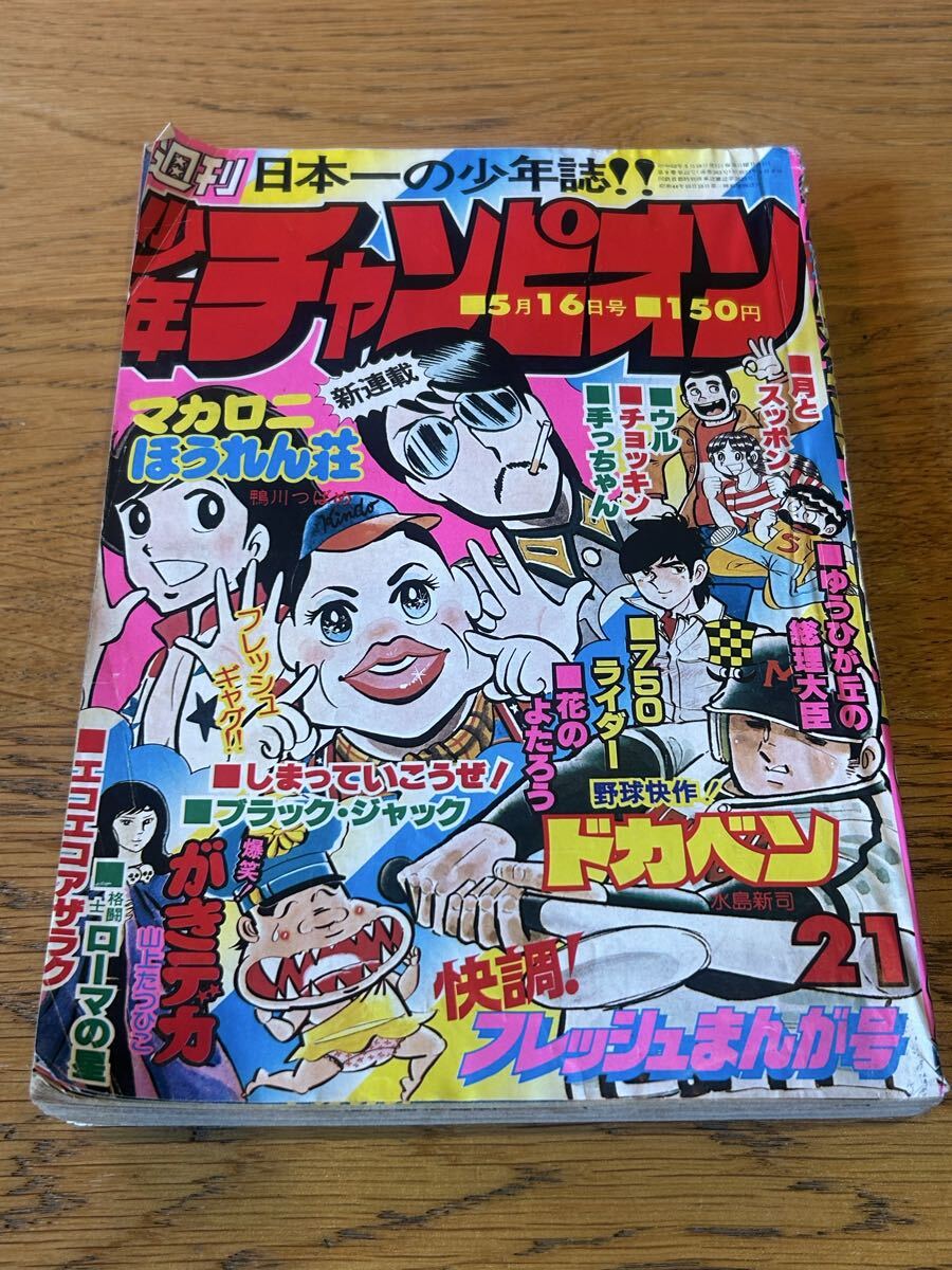 秋田書店 印刷複製サイン色紙 販売促進用 マカロニほうれん荘 鴨川