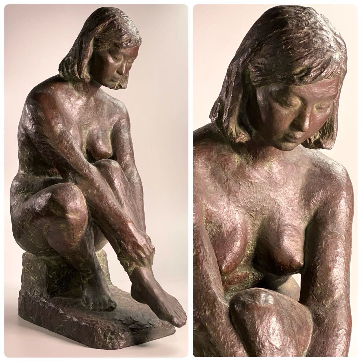 創作こけし 【 丸山峰月 】 ほそ道 約28.5cm 山形 米沢 ☆ こけし 椿紋