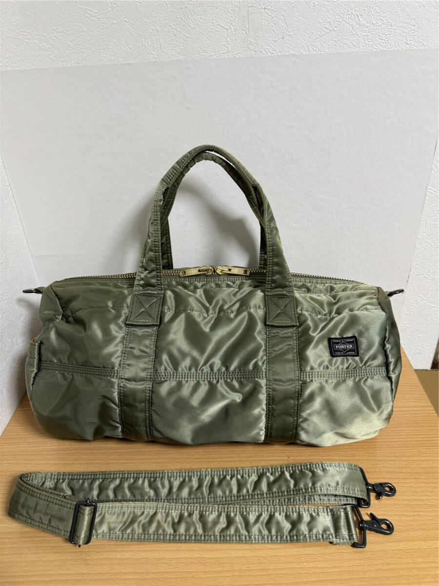 中古】ポーター エルファイン PORTER L-fine ロールボストンバッグ