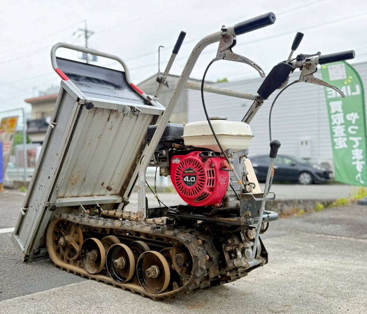 中古】シバウラ運搬車 SBK1842 ガソリンエンジン 油圧ダンプの落札情報