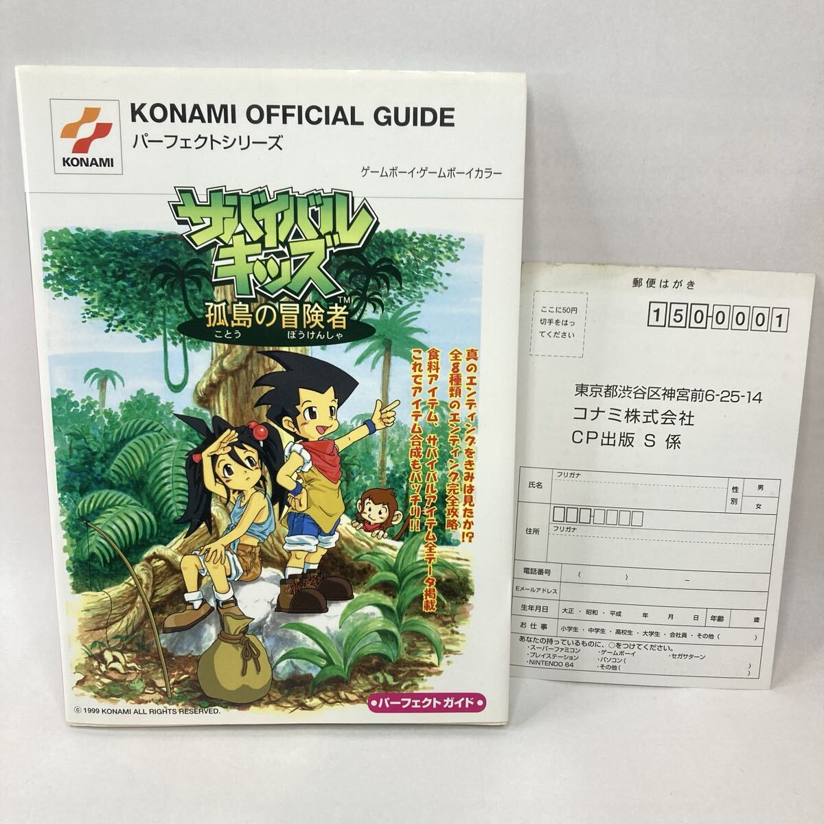 中古】GB攻略本 『サバイバルキッズ 孤島の冒険者 パーフェクトガイド 