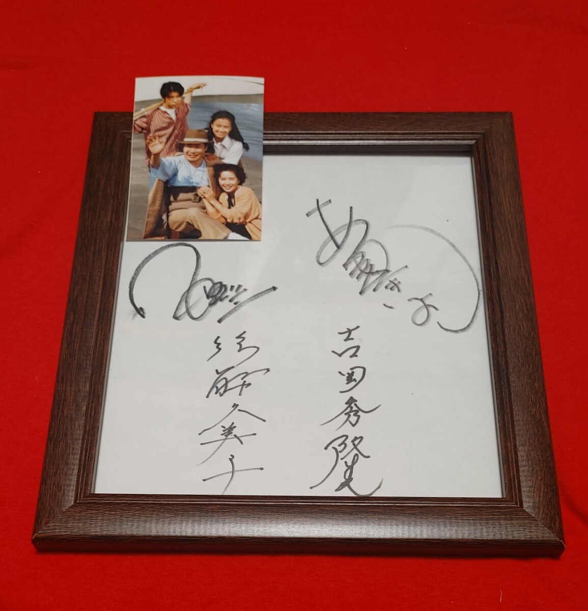 中古】男はつらいよ◇直筆サイン色紙◇渥美清◇倍賞美津子◇前田吟の