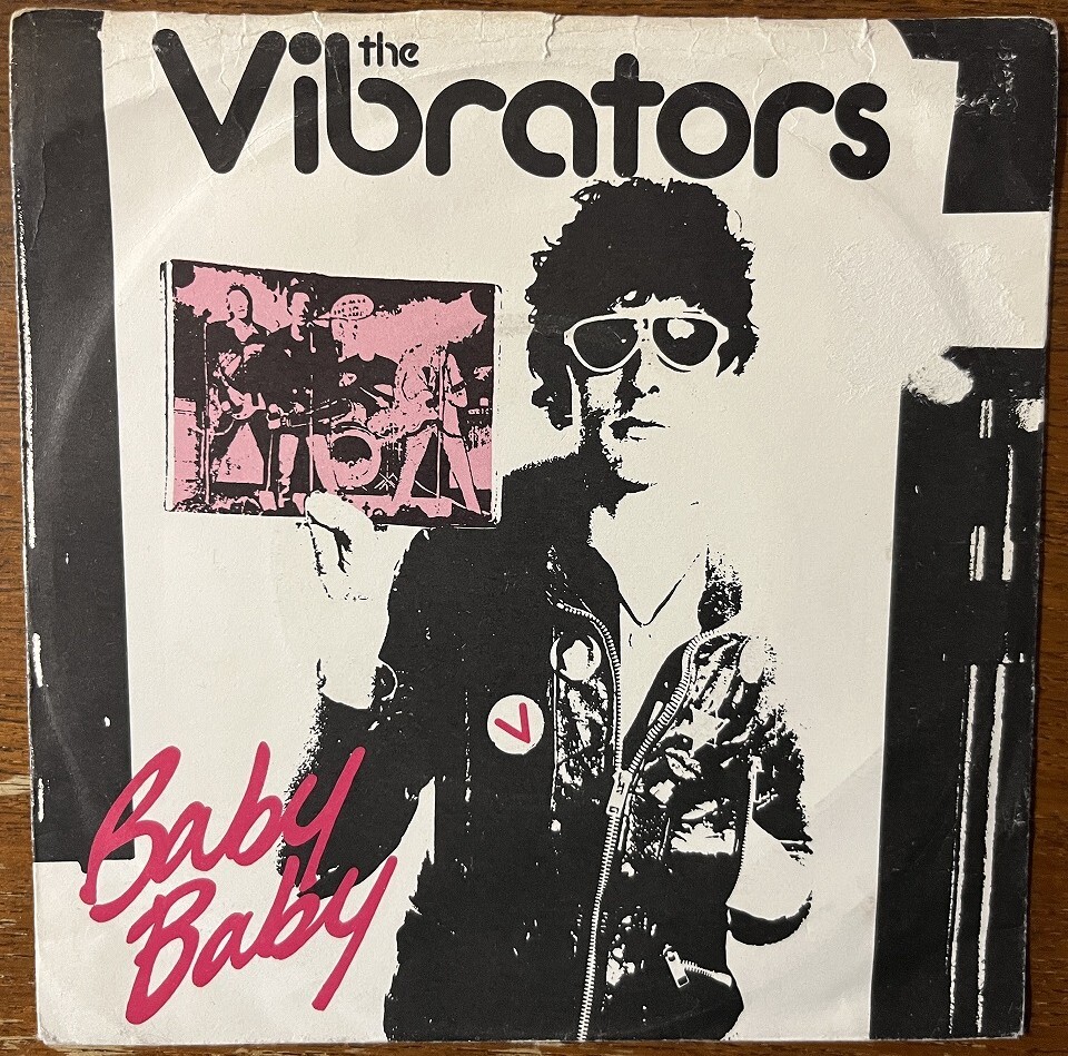 The Vibrators 炎のバイブレーター 7inchシングル バイブレーターズ 炎のバイブレーター 日本盤東芝プロモ白ラベル
