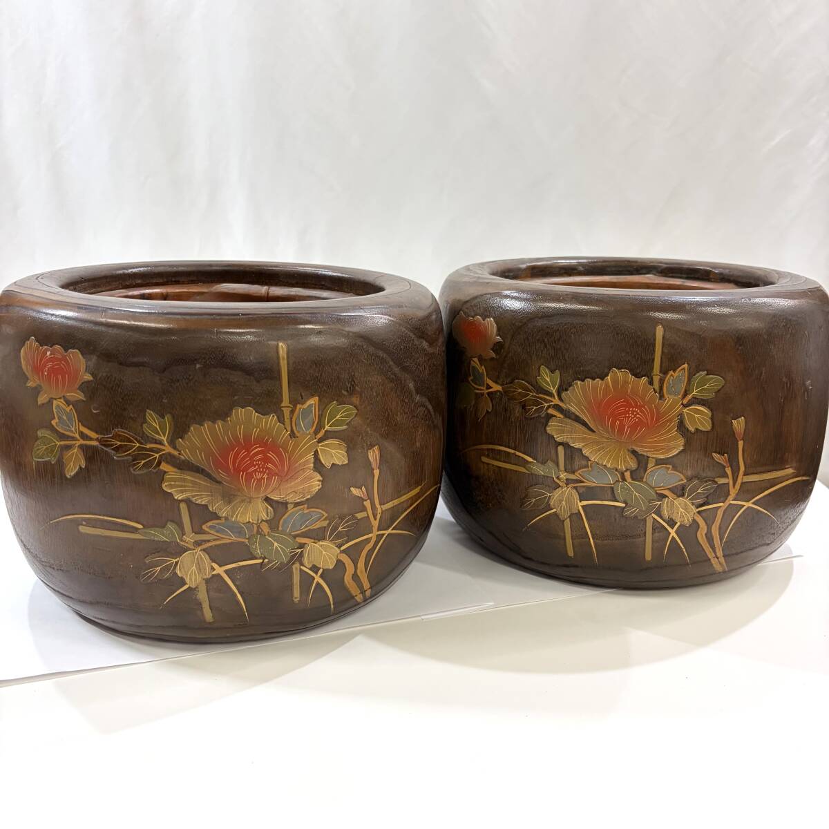中古】【西】V241 螺鈿細工 桐蒔絵 火鉢 箱付の落札情報詳細 - Yahoo