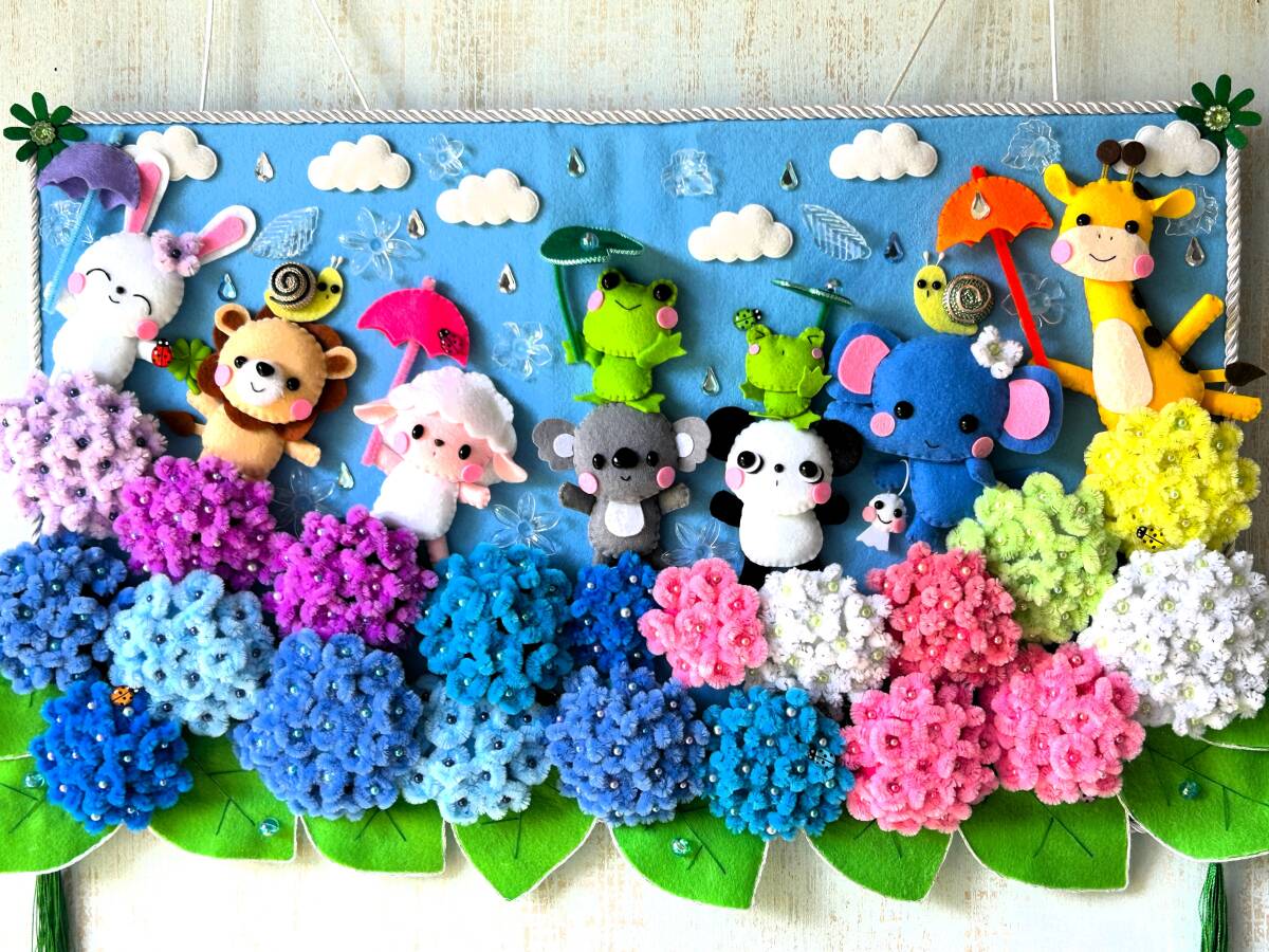 激レアカエルと紫陽花パネル生地 ハンドメイド 【公式ショッピングサイト】