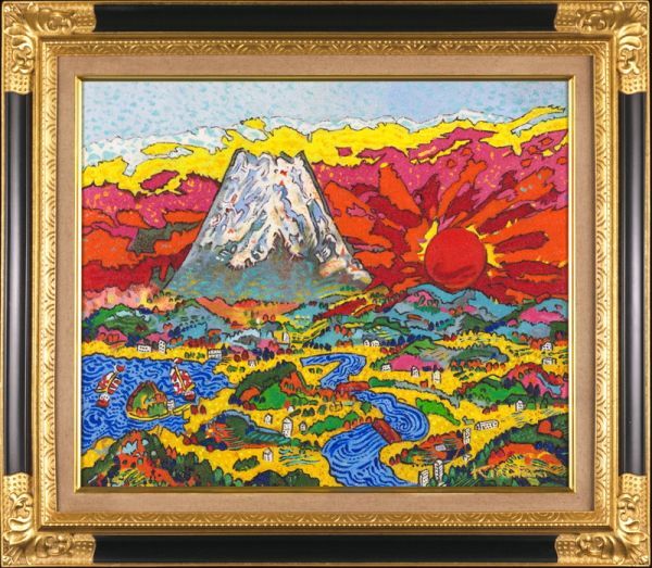 美術品】∇花∇大人気作家【大藪雅孝】真筆 絶大な人気を誇る“ミクスト