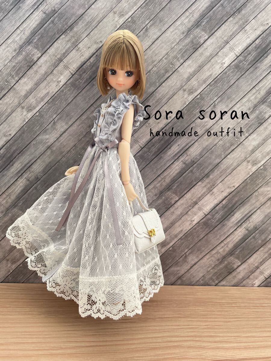 新品】22cmドール用 和 服 正絹【振袖☆朱鷺色】ハンドメイド着物7