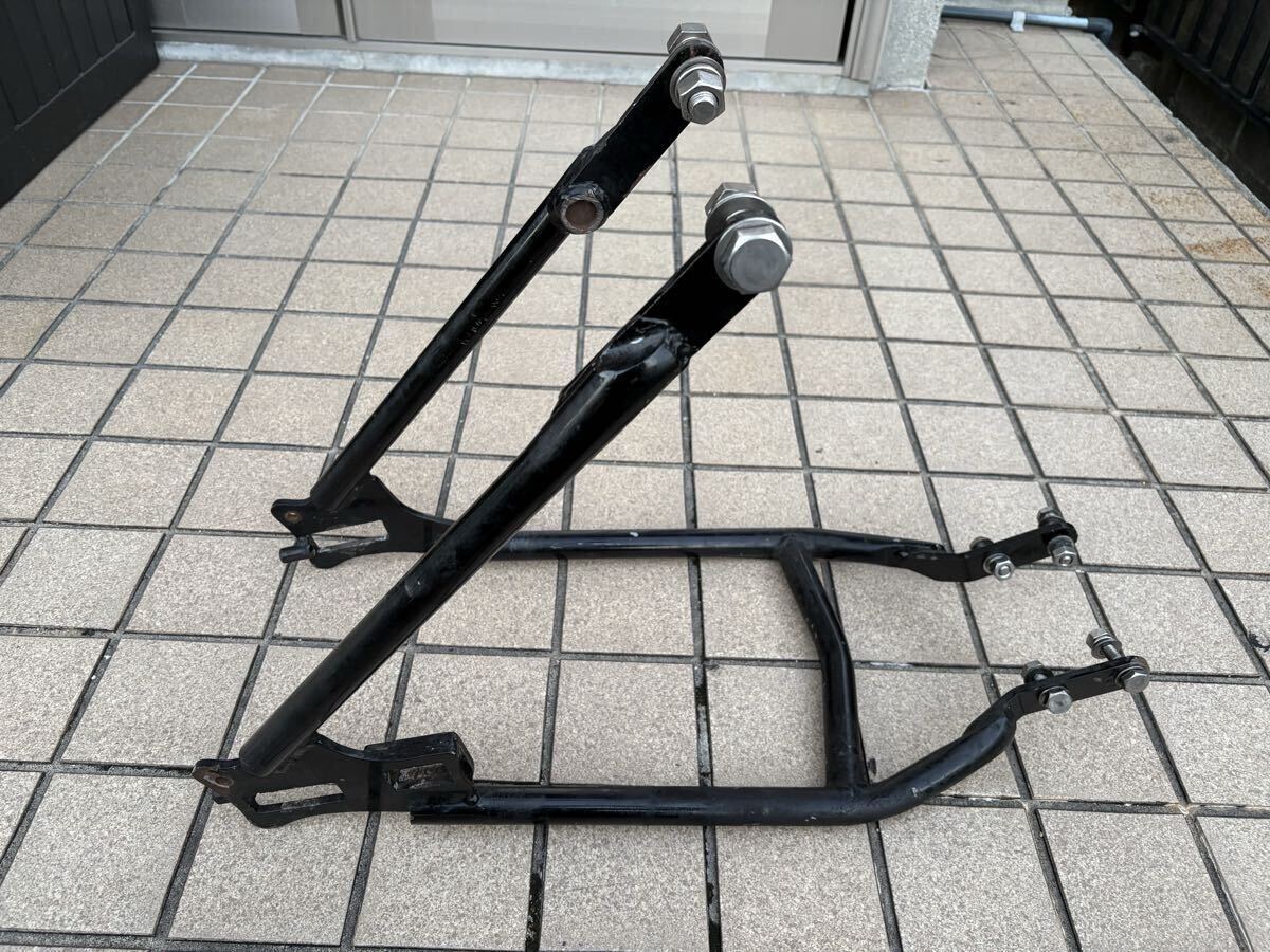 ホンダ スティード 400 リジットサス リアフレーム加工 チョッパー 