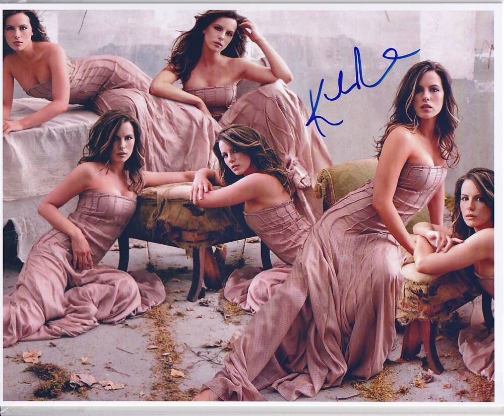 G 2L判 ケイト・ベッキンセイル Kate Beckinsale 直筆サイン写真 証明